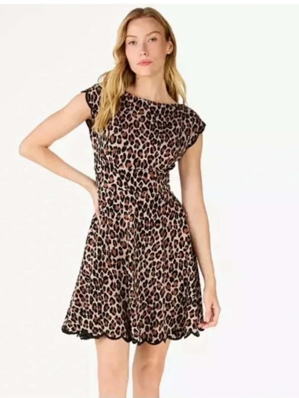 Kate Spade Spotted Leopard Print Fiorella Dress Size XL